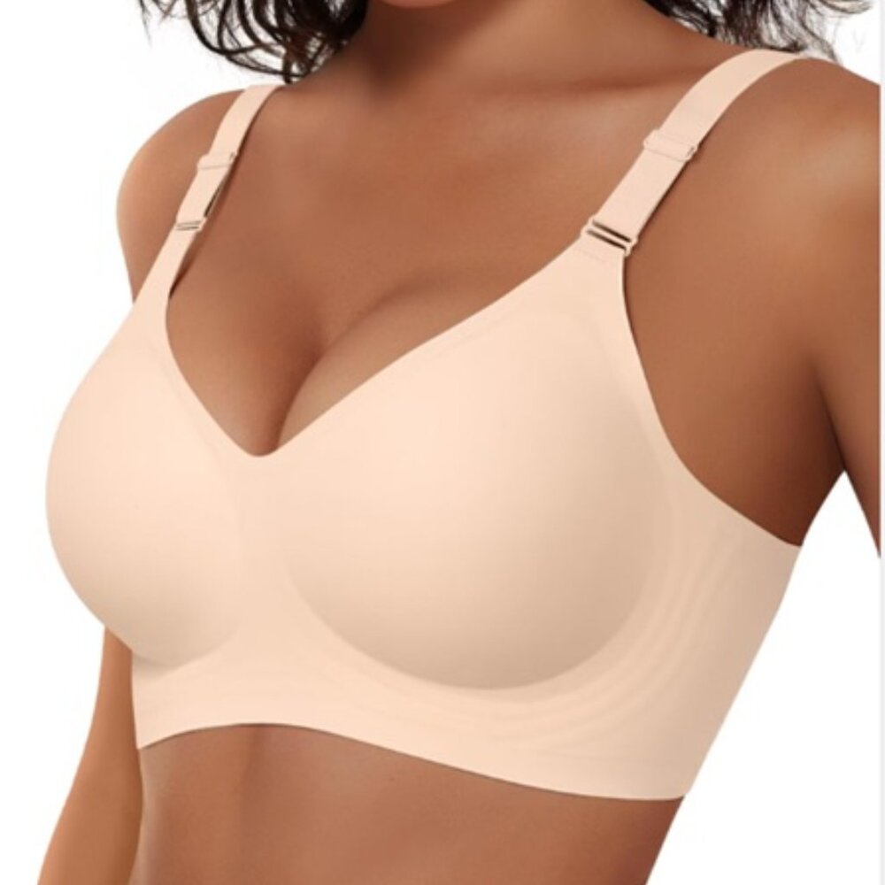 Vertvie Seamless Bra Wireless Push up Support Comfort Full Coverage Small Plus